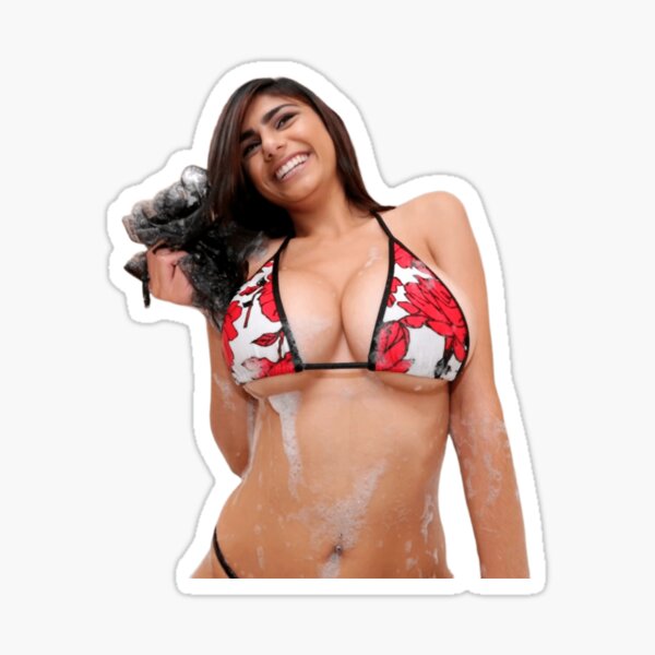Mia Khalifa's boobs for sale in London store as stickers barely