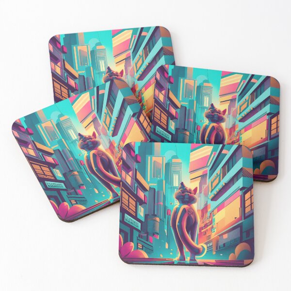 Item preview, lost cat in the city designed and sold by SabyDigitalArt.