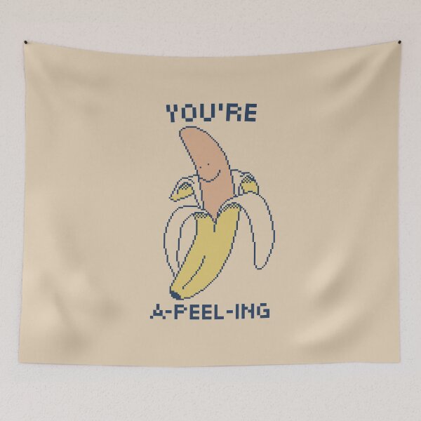 Item preview, You're A-peel-ing! 8-Bit Pixel Art Banana designed and sold by pxlboy.
