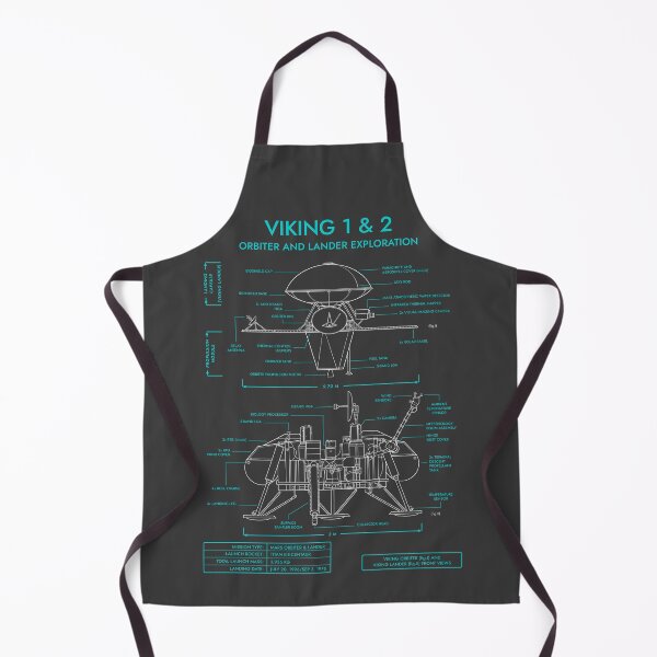 Item preview, Viking 1 & 2. Mars Exploration (Grey and Turquoise Blueprint. Vertical) designed and sold by BGALAXY.