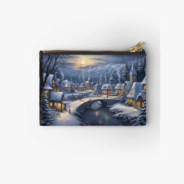 Item preview, Peaceful Village In Winter designed and sold by Timothystore-.