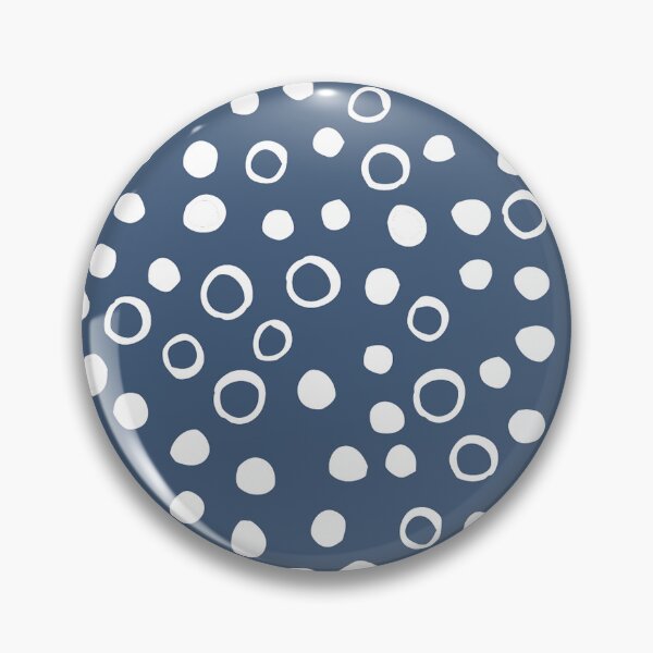 Item preview, Snow Bubbles - Navy and White - Polka dot pattern by Cecca Designs designed and sold by Cecca-Designs.