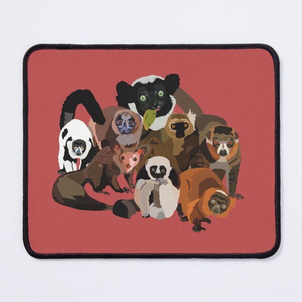Item preview, L is for Lemur, Lemur Illustration – Charming Madagascar Primate Art for Wildlife Lovers designed and sold by PrettylittlepastelUk.