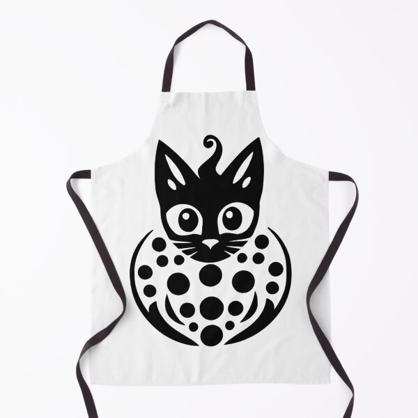 Item preview, Minimalist polka dot cat designed and sold by bugOnCat.