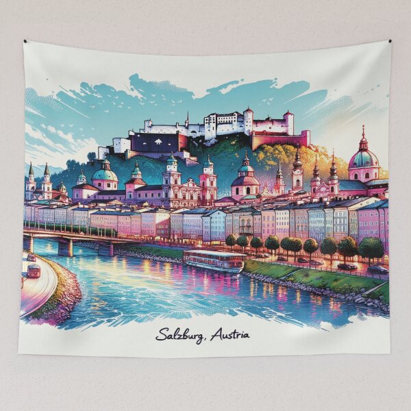 Item preview, Radiant Dawn over Salzburg designed and sold by Era-of-Traveler.