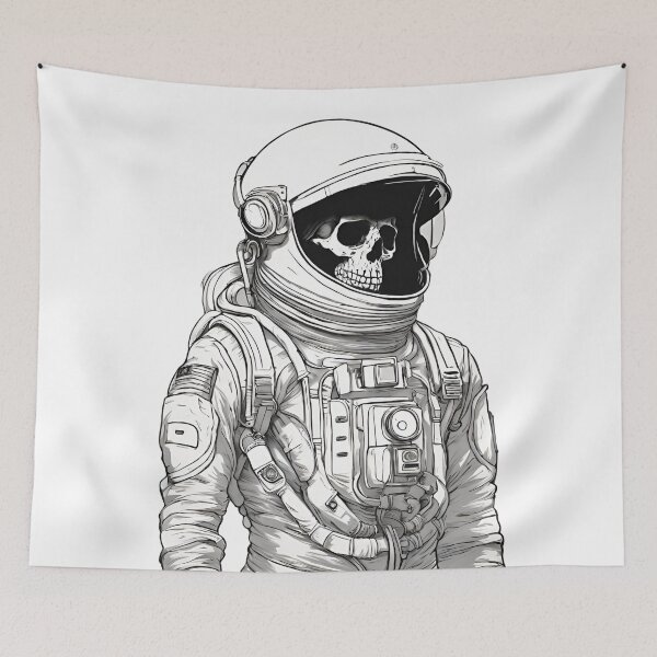 Item preview, Astronaut Skeleton designed and sold by INSOMNIAC101.