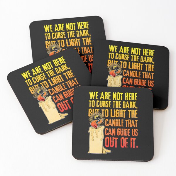 Item preview, Light and Darkness Quote with Lit Candle designed and sold by ObsidianDaz.