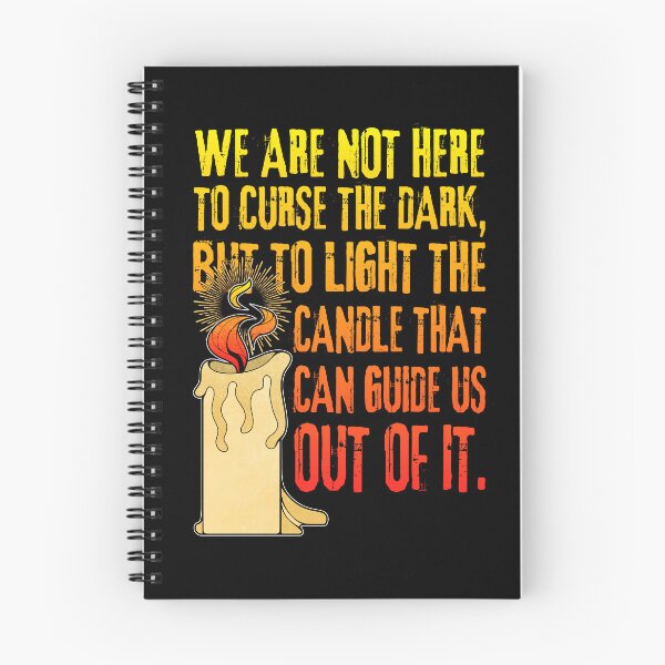 Item preview, Light and Darkness Quote with Lit Candle designed and sold by ObsidianDaz.