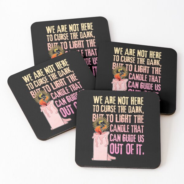 Item preview, Light and Darkness Quote with Lit Candle designed and sold by ObsidianDaz.