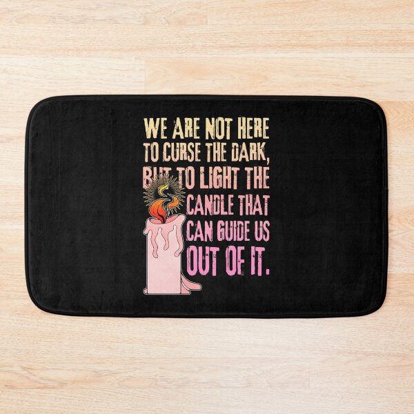 Item preview, Light and Darkness Quote with Lit Candle designed and sold by ObsidianDaz.