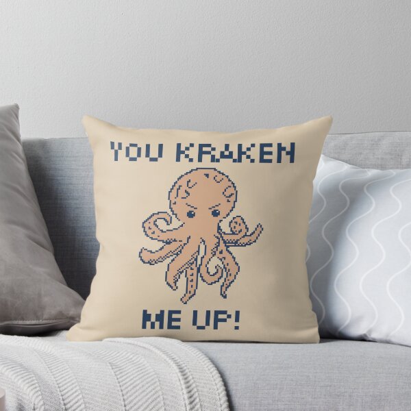 Item preview, You Kraken Me Up! 8-Bit Pixel Art Giant Squid designed and sold by pxlboy.