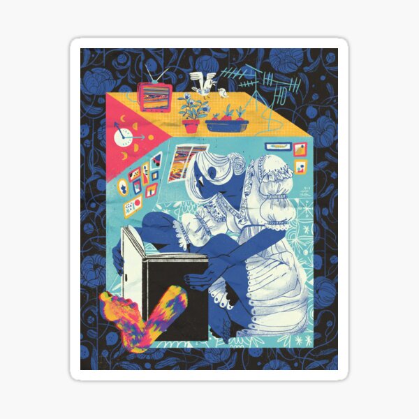 Travel With Books Sticker