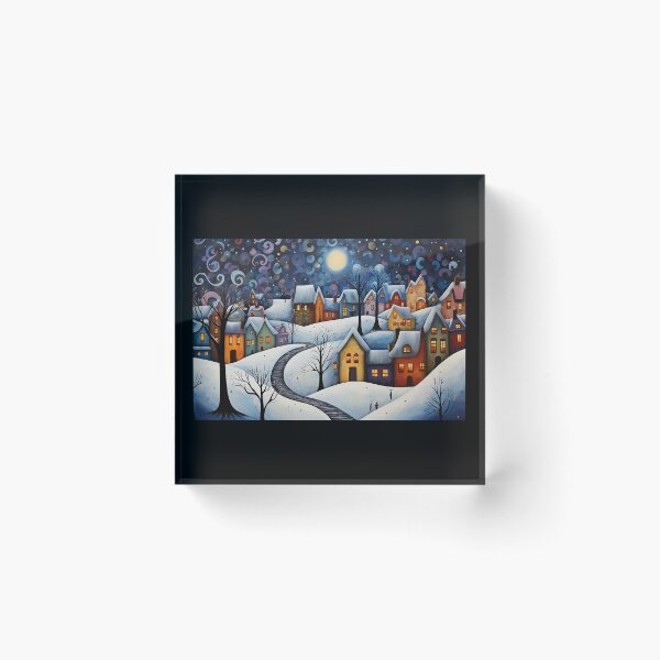 Item preview, Beautiful Village In The Winter designed and sold by Michealfashion.