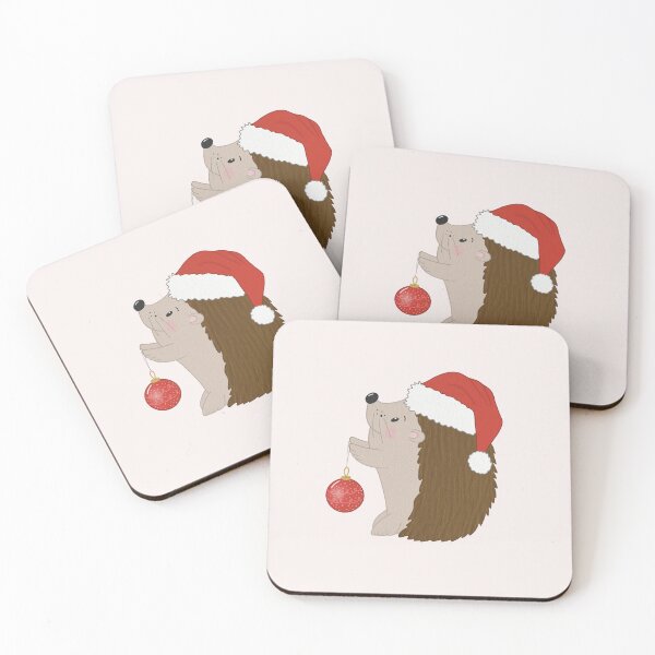 Item preview, Cute Christmas Santa Hedgehog designed and sold by KindCow.
