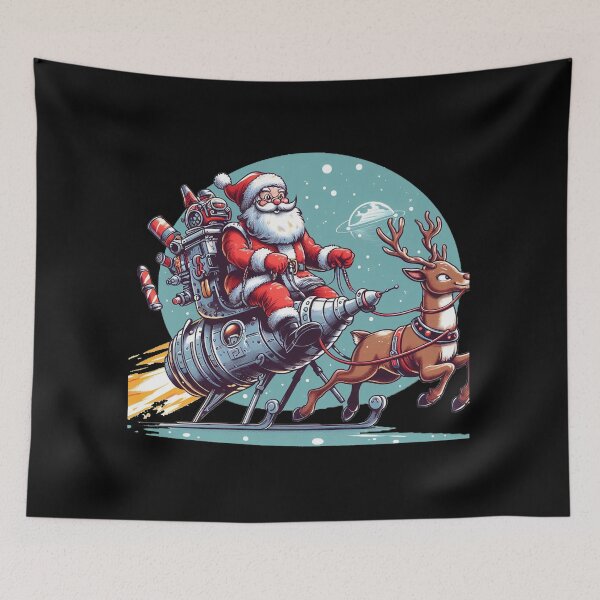 Item preview, Santa’s Rocket Sleigh outer space design spalaxy designed and sold by SpaLaxy Store.