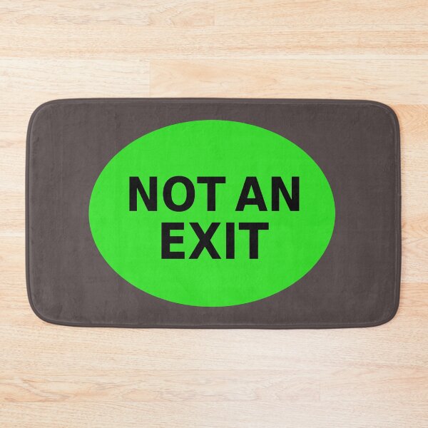 Item preview, NOT AN EXIT sign designed and sold by lobodelnoir.