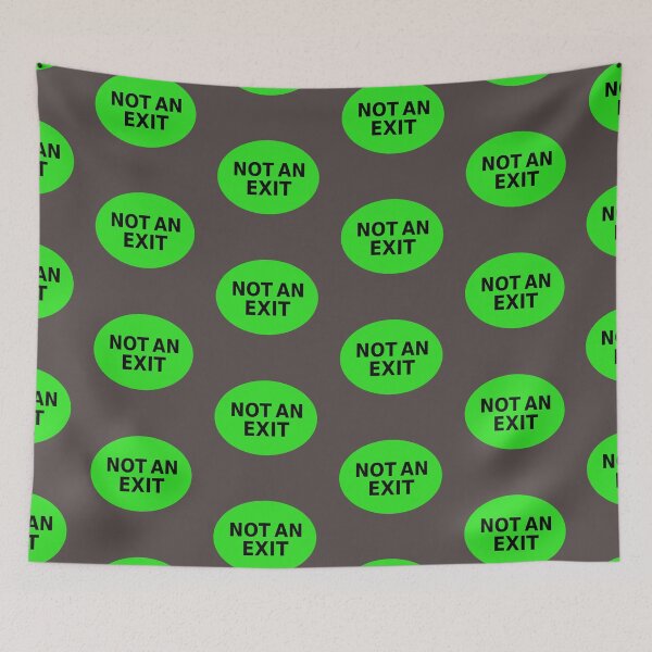 Item preview, NOT AN EXIT sign designed and sold by lobodelnoir.