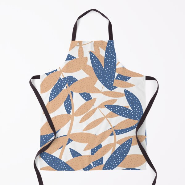 Item preview, Leaf pattern artwork blur amd beige leaves with dots designed and sold by Anton Repetto.