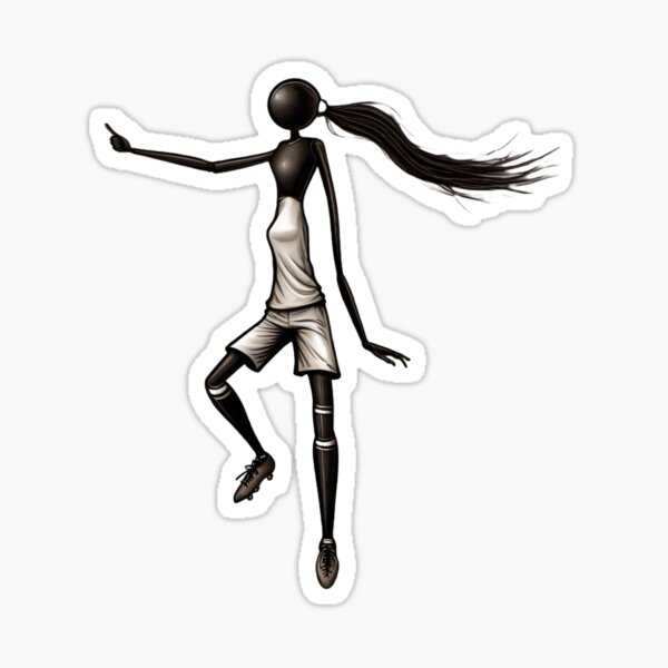 Item preview, a stick woman footballer designed and sold by aledfychan.
