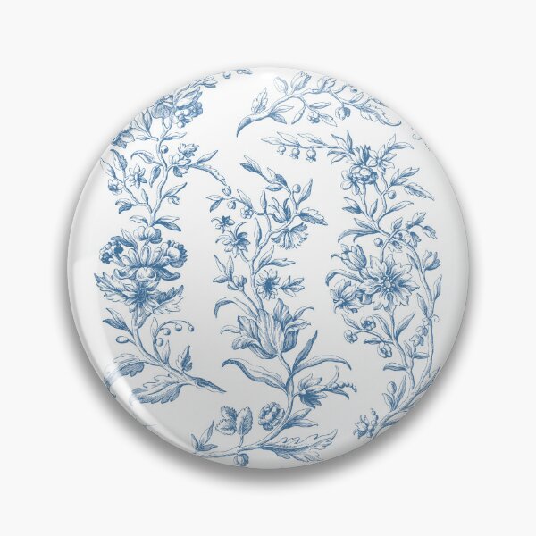 Item preview, Blue botanical flowers in frame designed and sold by aliztisoczki.