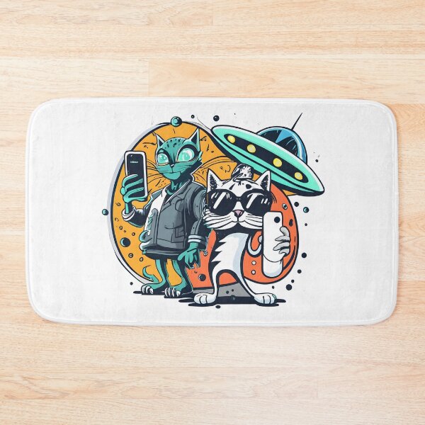 Item preview, Cat ufo selfie designed and sold by HappyExpression.