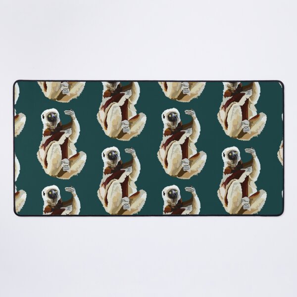 Item preview, S is for Sifaka Lemur,Sifaka Lemur Illustration – Primate Art for Wildlife and Nature Lovers designed and sold by PrettylittlepastelUk.