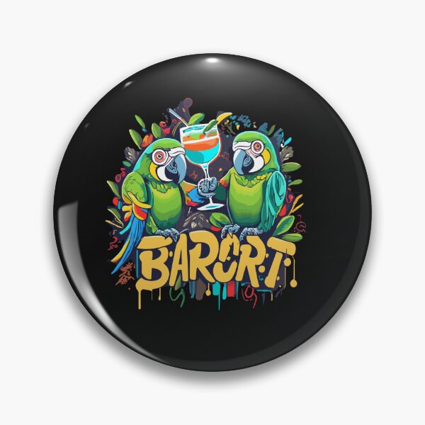 Item preview, Parrots Drinking Margarita It's 5 O'clock Somewhere Funny  designed and sold by Pitchou07.