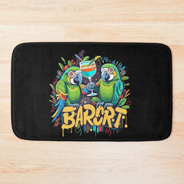 Item preview, Parrots Drinking Margarita It's 5 O'clock Somewhere Funny  designed and sold by Pitchou07.
