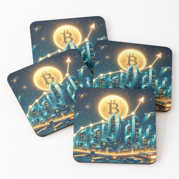 Item preview, Bitcoin Metropolis Ascent designed and sold by Ultraviolet1337.