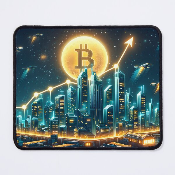 Item preview, Bitcoin Metropolis Ascent designed and sold by Ultraviolet1337.
