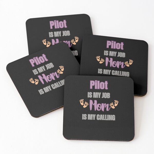 Item preview, Pilot Is My Job, Mom Is My Calling.  designed and sold by WenegeeDesigns.