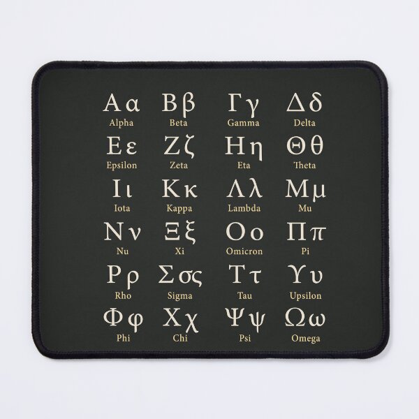 Item preview, The Greek Alphabet designed and sold by rogue-design.
