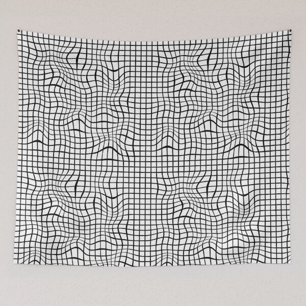 Item preview,  Optical thin mesh - black and white designed and sold by My-fake-places.