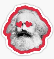 Karl Marx w/ heart eyes!!! Sticker