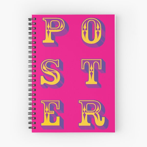 Item preview, Pink circus poster typography designed and sold by artsypeeps.