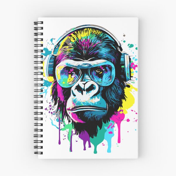 Item preview, Gorilla Colorful - Gorilla with Sunglasses designed and sold by BabyYodaSticker.