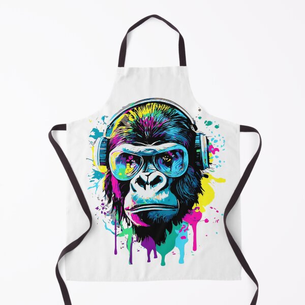 Item preview, Gorilla Colorful - Gorilla with Sunglasses designed and sold by BabyYodaSticker.