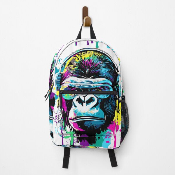 Item preview, Gorilla Colorful - Gorilla with Sunglasses designed and sold by BabyYodaSticker.