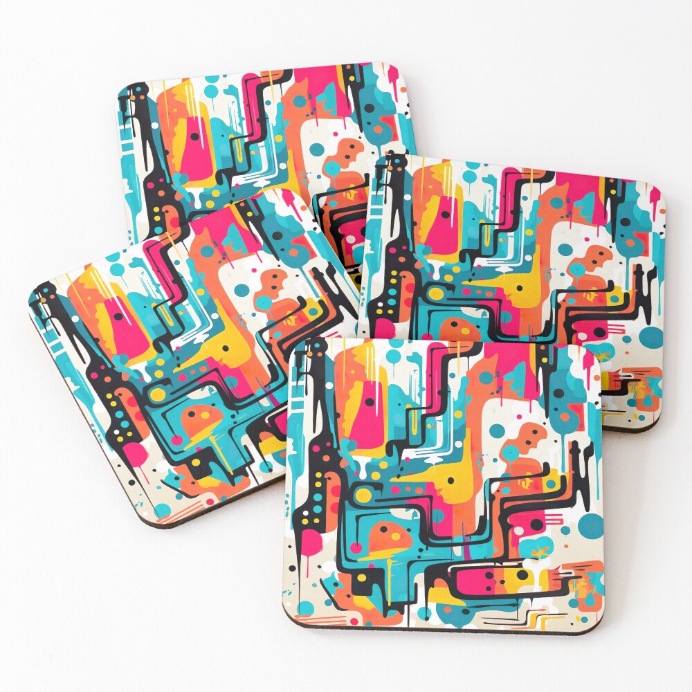 Item preview, Coasters (Set of 4) designed and sold by PixelPrisma.