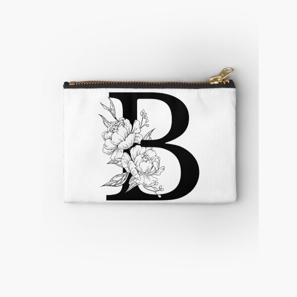 Item preview, B Botanical Monogram. Detailed Peony Drawing designed and sold by epine.