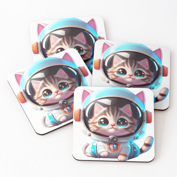 Item preview, cat astronaut designed and sold by momomi123.