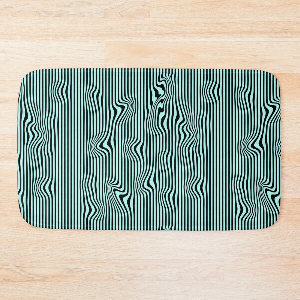 Item preview, Optical waves - black and Mint green designed and sold by My-fake-places.