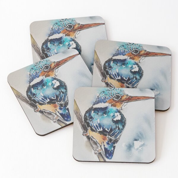 Item preview, Malachite Kingfisher designed and sold by TamrynPohlArt.