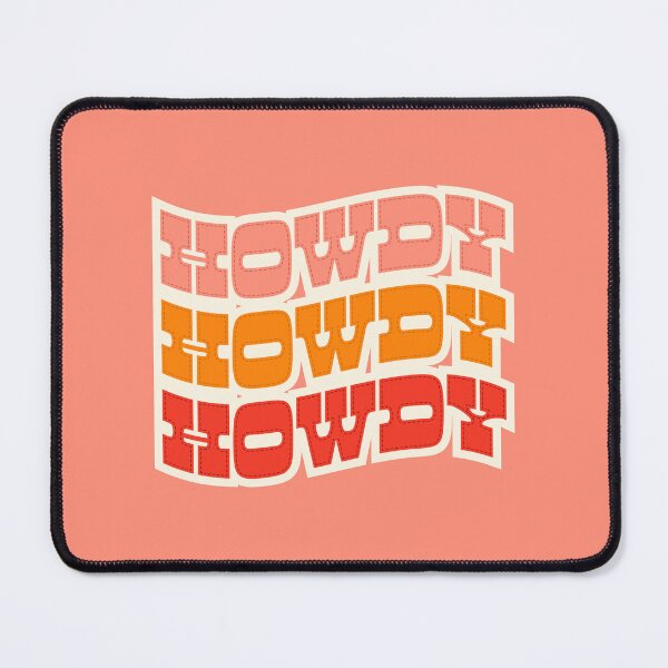Item preview, Howdy, cowgirl, cowboy, quote designed and sold by Tickled Spink Studios.