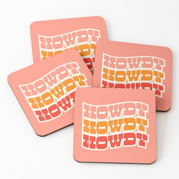 Item preview, Howdy, cowgirl, cowboy, quote designed and sold by Tickled Spink Studios.