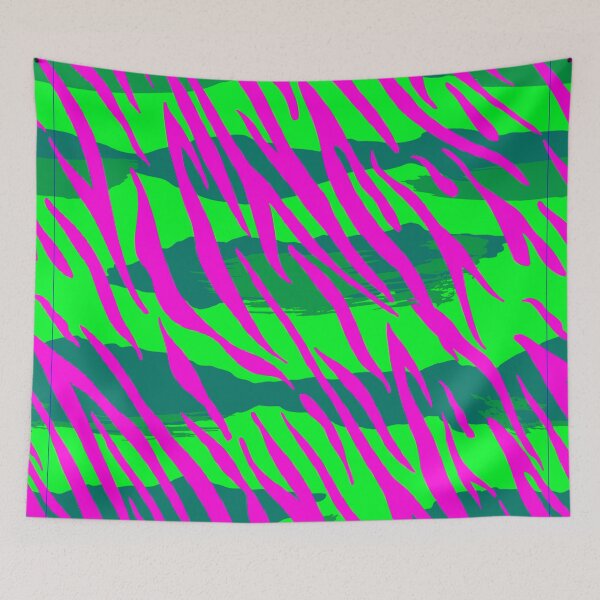 Item preview, Animal Stripes Pattern Pink, Green, designed and sold by PritchBlack.