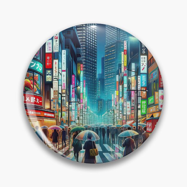 Item preview, Tokyo By Night - AI Art designed and sold by Oilix.