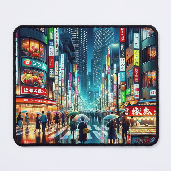 Item preview, Tokyo By Night - AI Art designed and sold by Oilix.