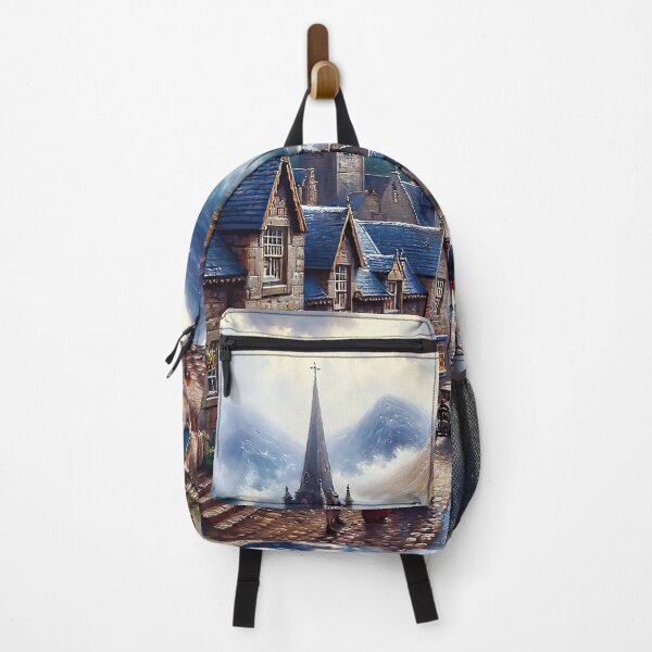 Item preview, Scotland Village - AI Art designed and sold by Oilix.