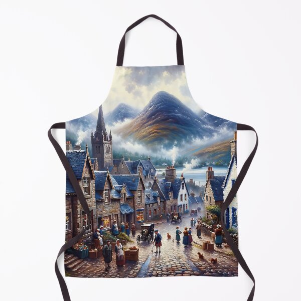 Artikelvorschau, Scotland Village – KI-Kunst entworfen und verkauft von Oilix.
